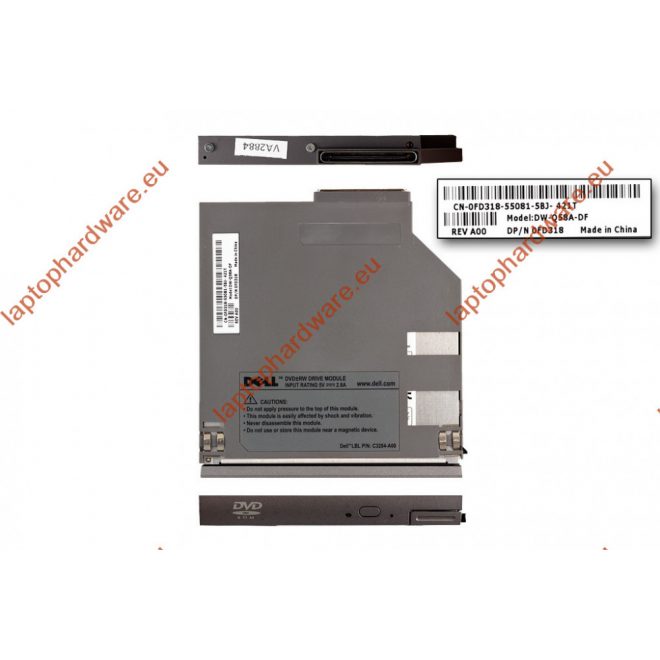 Dell Latitude D400, D500, D600, D620, D630, D800 DVD olvasó (0FD318,0XP544)