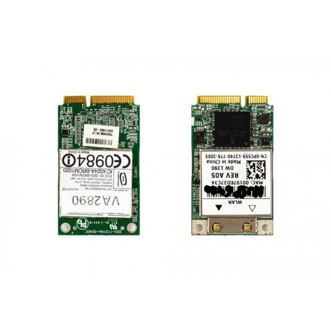 Broadcom BCM94311MCG használt Mini PCI-e WiFi kártya Dell (0PC559)