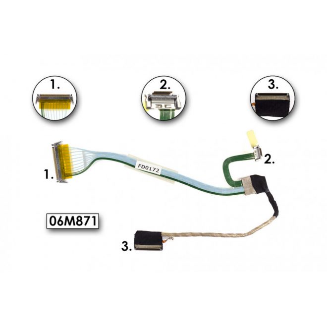 Dell Latitude D500, D600 használt (14,1 inch) LCD kábel (06M871)