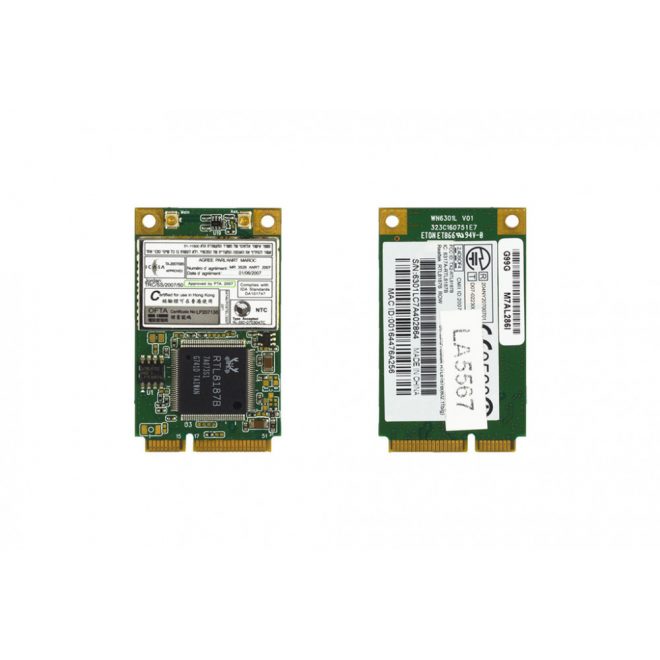 WN6301L V01 G99G használt Mini PCI-e WiFi kártya Toshiba 