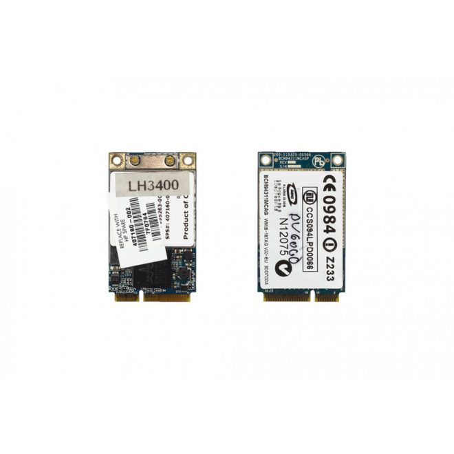 Broadcom BCM94311MCAG használt mini PCI-e WiFi kártya HP Compaq (407160-002)