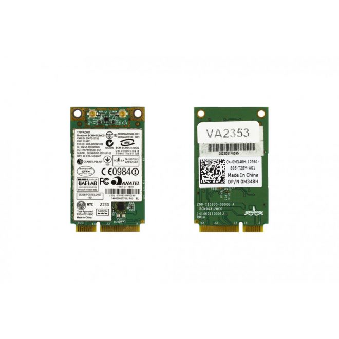 BroadCom BCM94312MCG használt Mini PCI-e WiFi kártya Dell (0M348H)