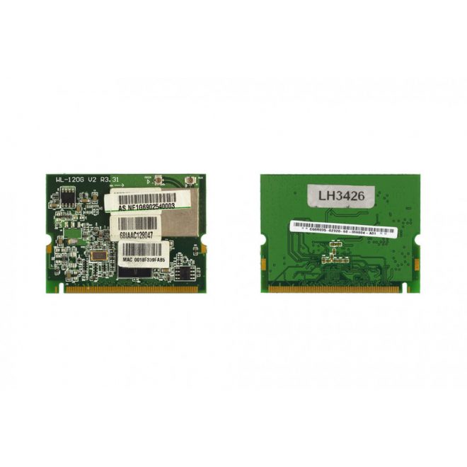 Broadcom BCM4318KFBG használt Mini PCI WiFi kártya Asus (WL-120G V2)