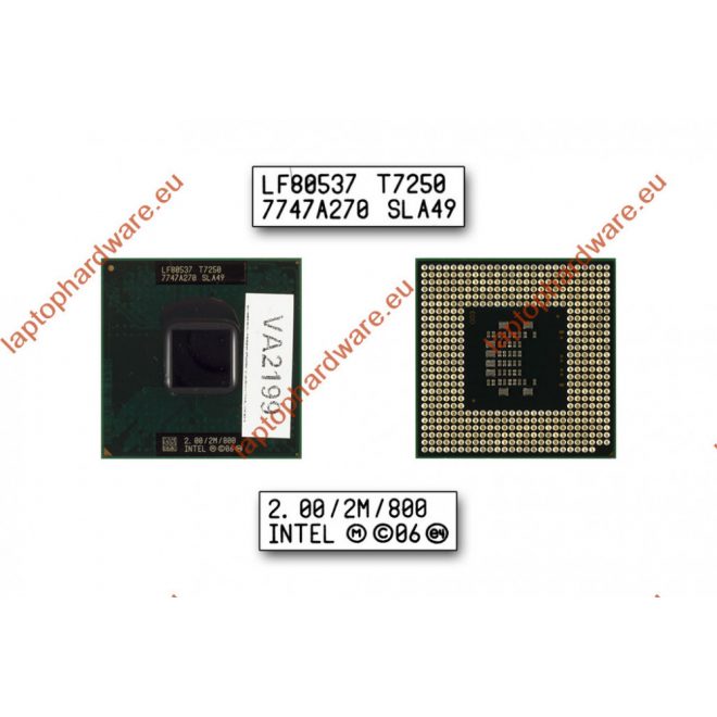 Intel Core 2 Duo T7250 2000MHz használt CPU (SLA49)