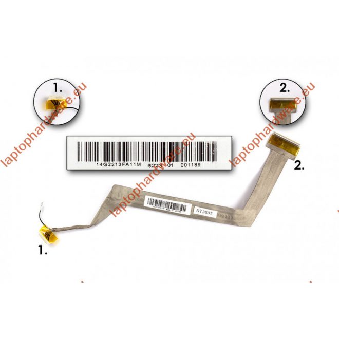 Asus F3 sorozatú használt LCD kábel, 08G23FC8010M