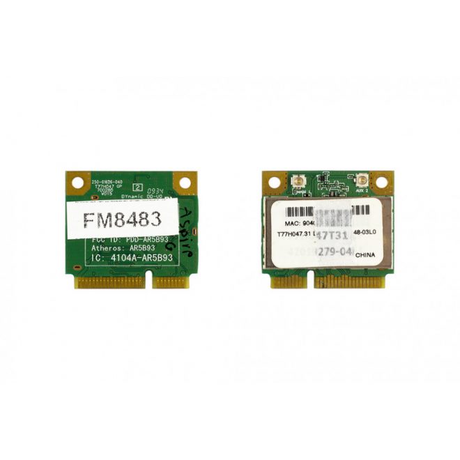 Atheros AR5B93 használt Mini PCI-e WiFi kártya Acer (AR5B93, RCPATAR09-0167)