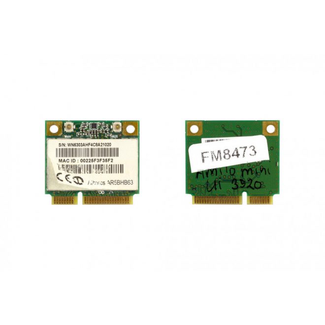 WN6303A  F4 használt Mini PCI-e (half) WiFi kártya (WN6303AH-F4 , AR5BHB63)