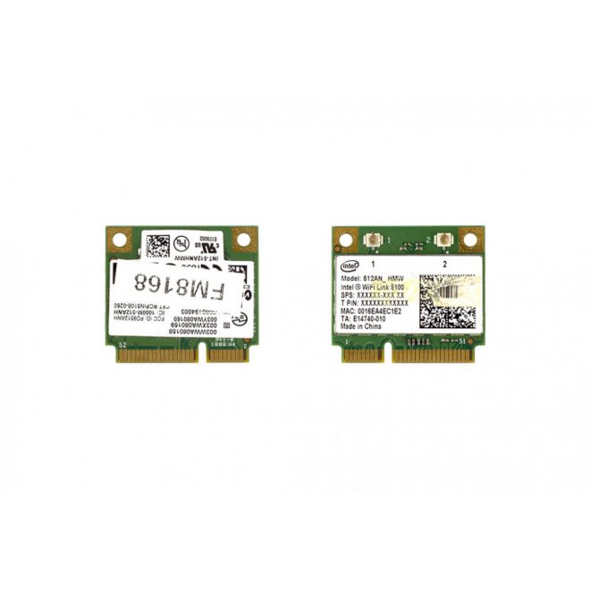 Intel WiFi Link 5100 használt Mini (half) PCI-e WiFi kártya (512AN_HMW)