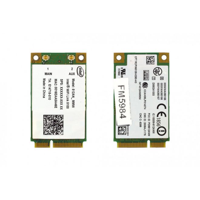 Intel 512AN_MMW használt Mini PCI-e WiFi kártya (PD9512ANM)