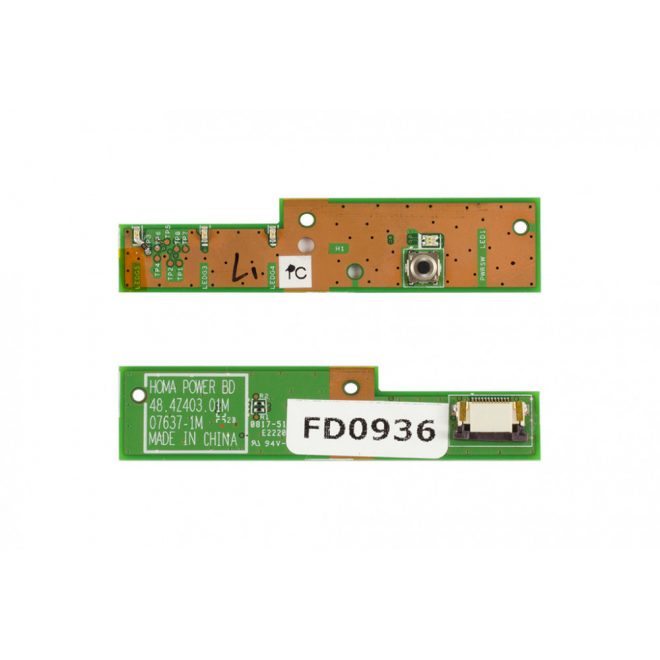 Acer Travelmate 5530 bekapcsoló panel kábellel, power button board with cable, 48.4Z403.01M