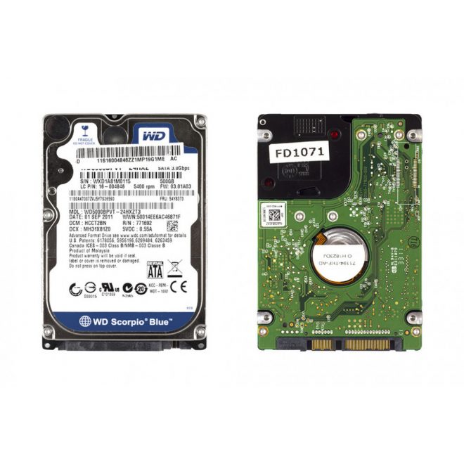 Western Digital 500GB SATA II használt winchester, WD5000BPVT