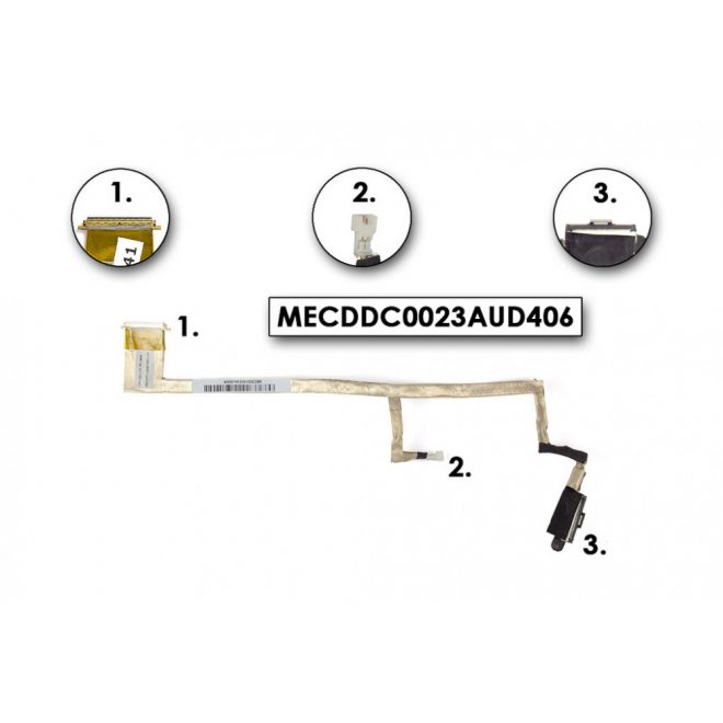 HP Pavilion DV6-1000, DV6-2000 használt LCD kábel (MECDDC0023AUD406)